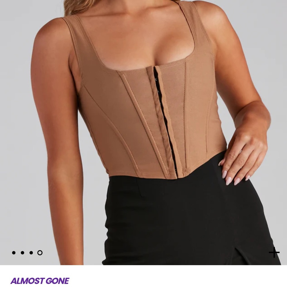 Windsor tan corset top